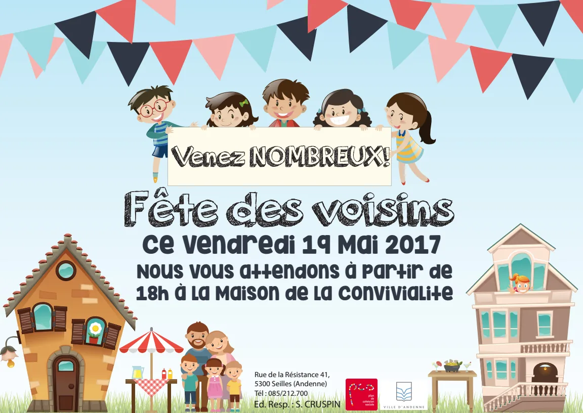 Image illustrant l'article « Fêtes des voisins à la Maison de la Convivialité de Seilles » de l'EPN de Seilles.
