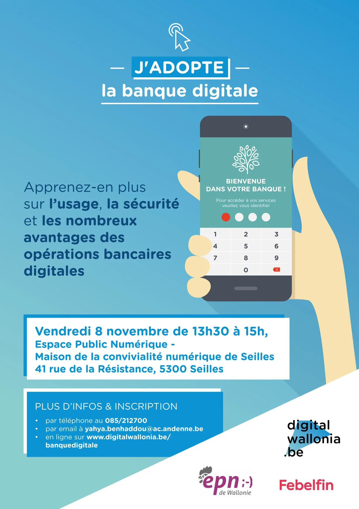 Image illustrant l'article « J'adopte la banque digitale ! » de l'EPN de Seilles.