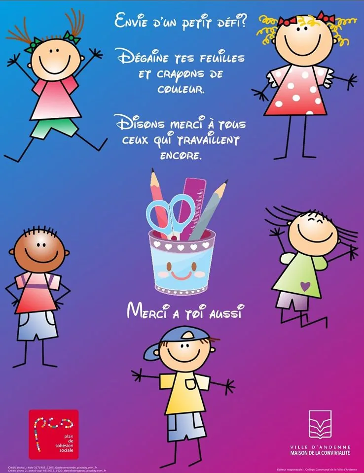 Image illustrant l'article « Dessine moi un MERCI ! » de l'EPN de Seilles.