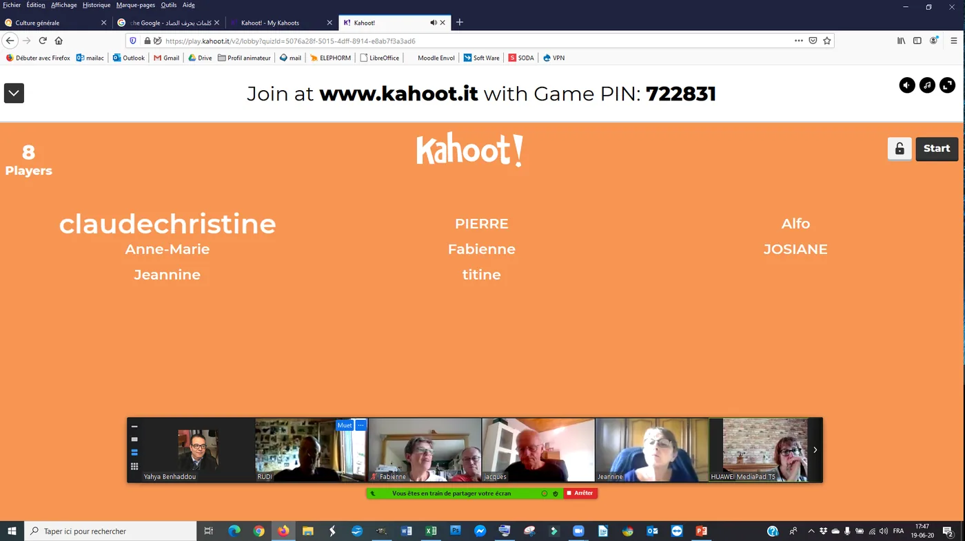 Image illustrant l'article « Quizonline sur Kahoot et Zoom ! » de l'EPN de Seilles.