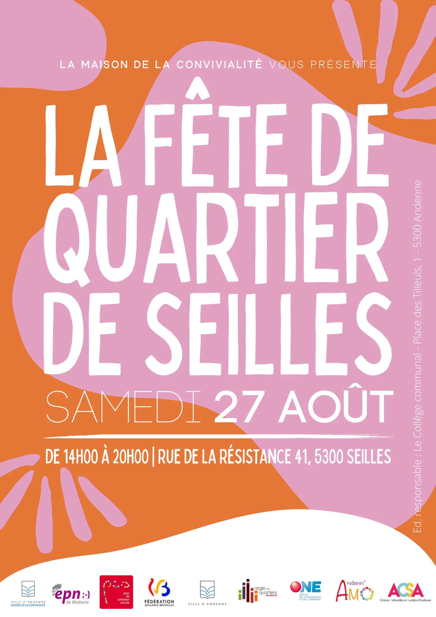 Image illustrant l'article « Fête de Quartier de Seilles ★ samedi 27.08.2022 ★ 14h00-20h00 » de l'EPN de Seilles.