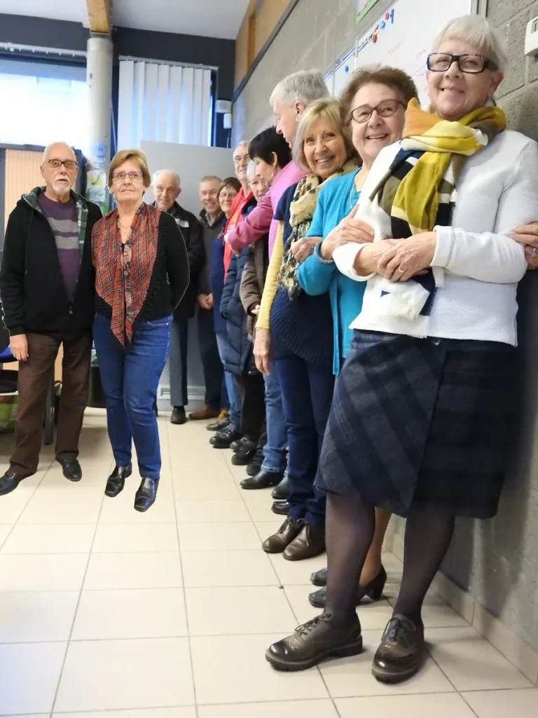 Photo de groupe de la formation Inclusion Numérique des Seniors - Groupe AB2018 à l’EPN de Seilles