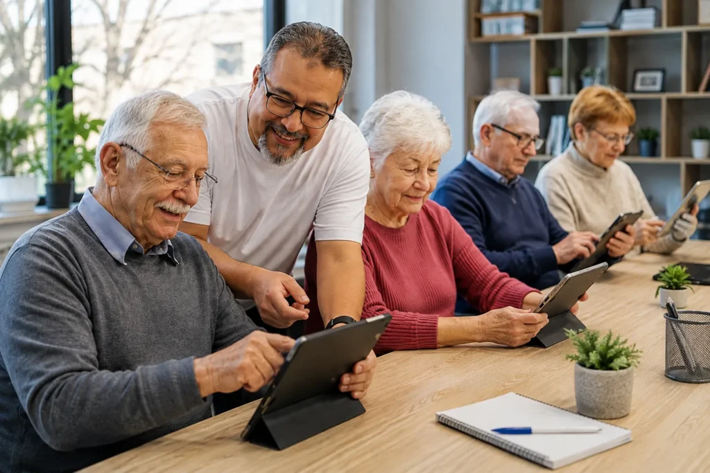 Formation tablettes et smartphones pour seniors à l’EPN de Seilles